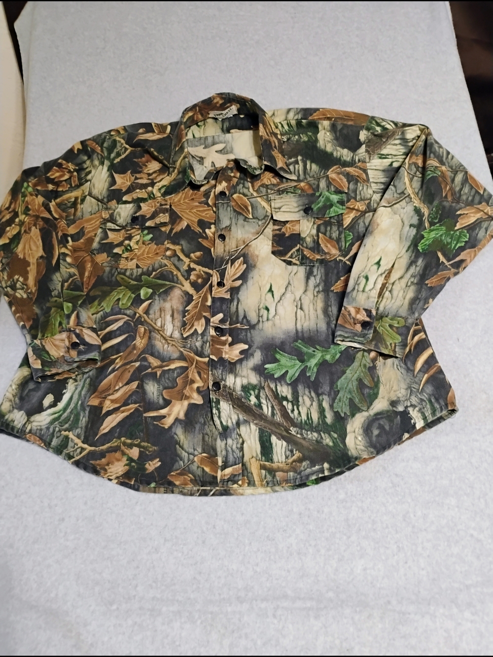 Casual Men's Camouflage Button-Down Shirt - Green & Brown